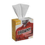 Brawny Professional H700 Fiberboard Cleaning Wipers, 12.5" x 9.1", White, 176 Wipers/Box, 10/Carton (29322)