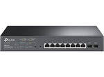 TP-LINK JetStream 8-Port Gigabit Ethernet PoE+ Managed Switch, 20Gbps, Black (TL-SG2210MP)