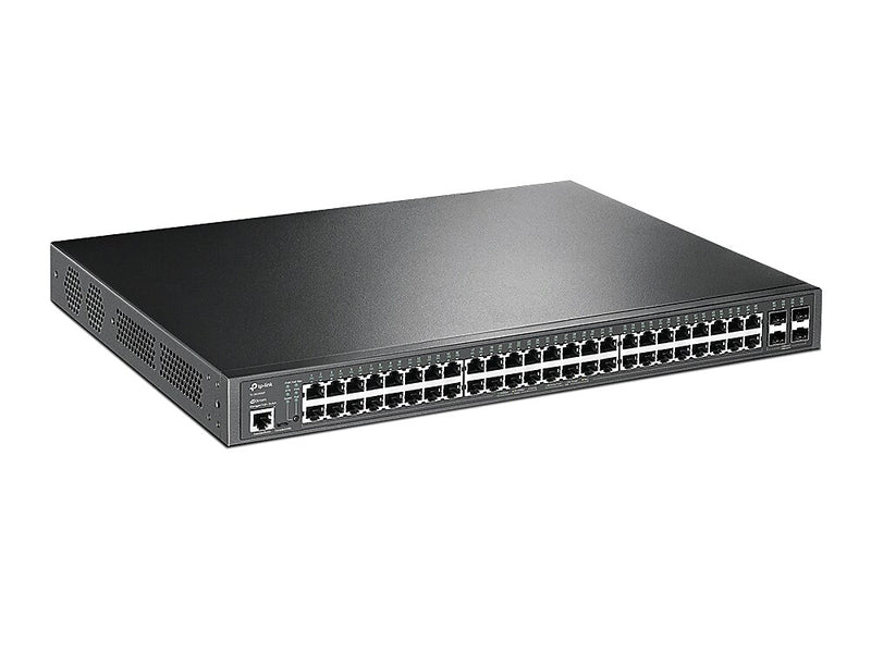 TP-LINK JetStream 48-Port Gigabit Ethernet PoE+ Managed Switch, Black (TL-SG3452P)