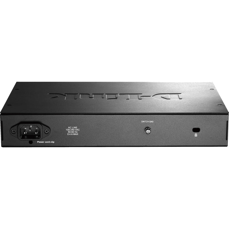 D-Link 24-Port Gigabit Ethernet Unmanaged Switch, 10/100/1000 Mbps, Black (DGS1024D)