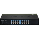 TRENDnet 16-Port Gigabit Ethernet Unmanaged Switch, 10/100/1000 Mbps, Black  (TEG-S16DG)