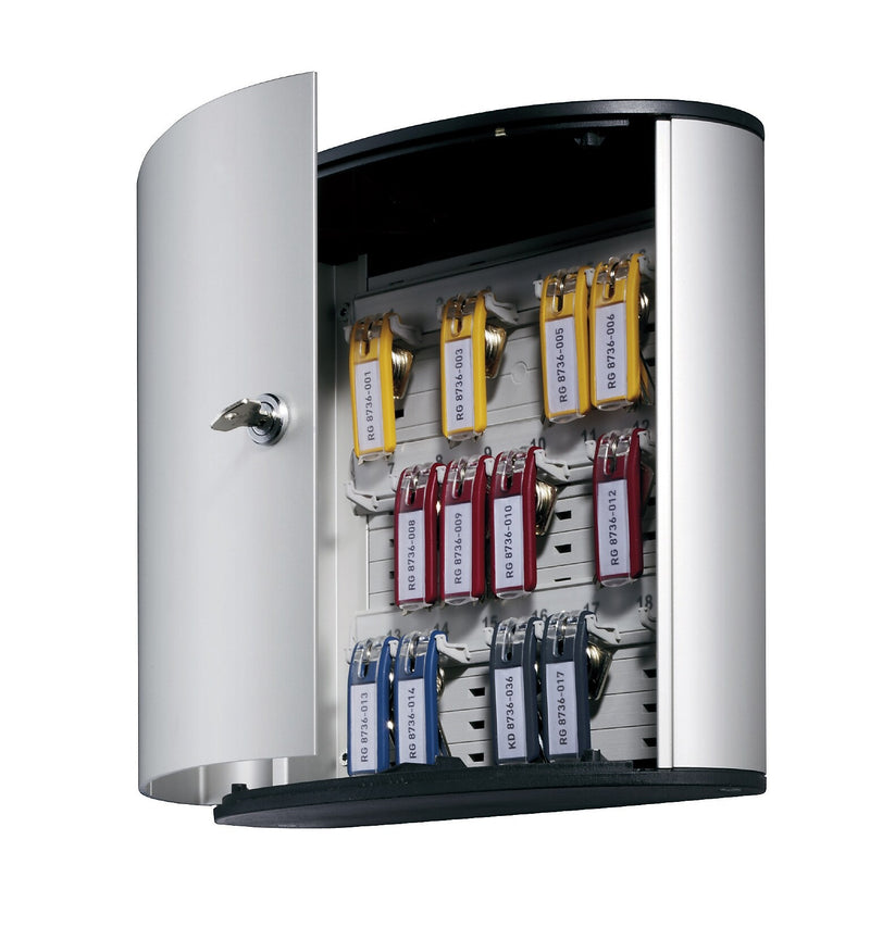 Durable 18 Key Cabinet, Silver (1951-23)