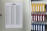 Durable 18 Key Cabinet, Silver (1951-23)