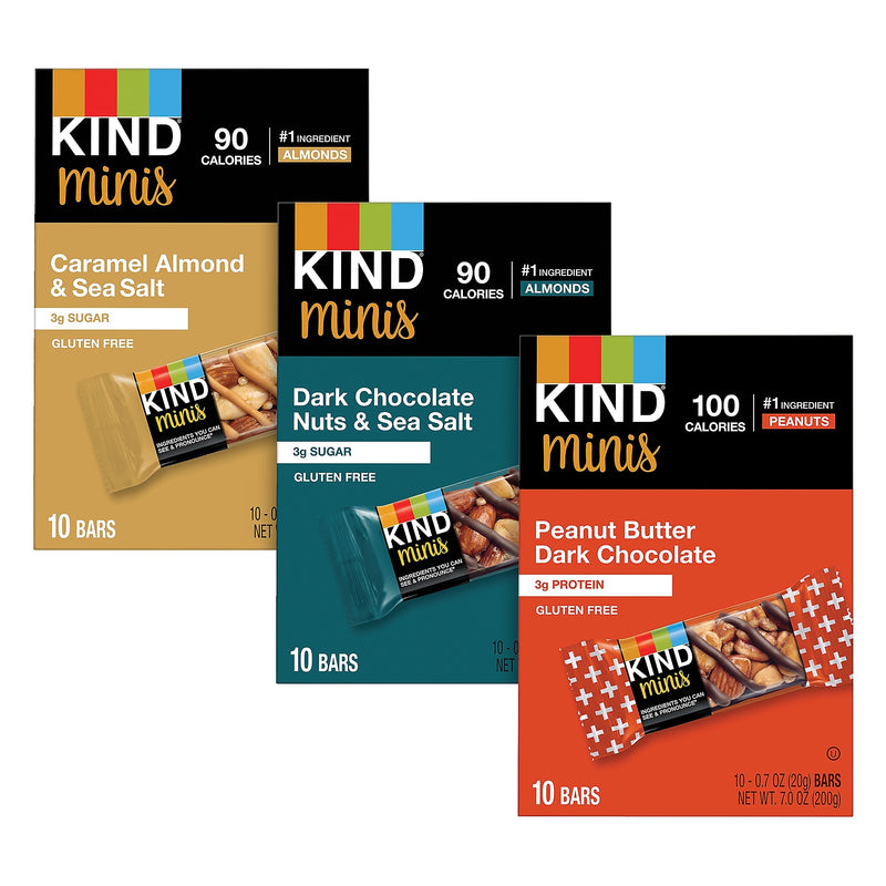 KIND Minis Variety Pack, 0.70 oz, 30/Box (600-00775)