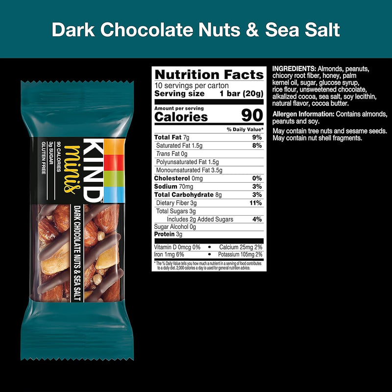 KIND Minis Variety Pack, 0.70 oz, 30/Box (600-00775)