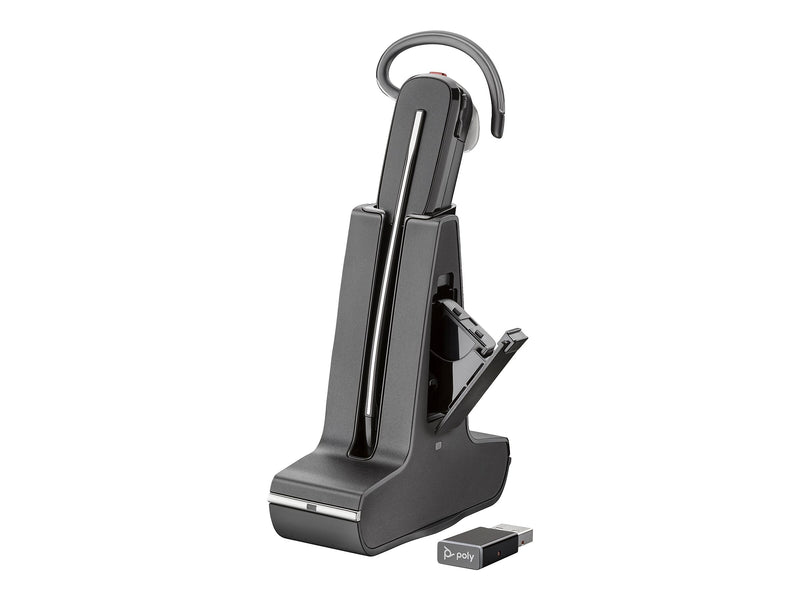 Poly Savi 8245 Office Series DECT Wireless Bluetooth In-Ear Headset, UC Certified, Black (7W6B6AA#ABA)