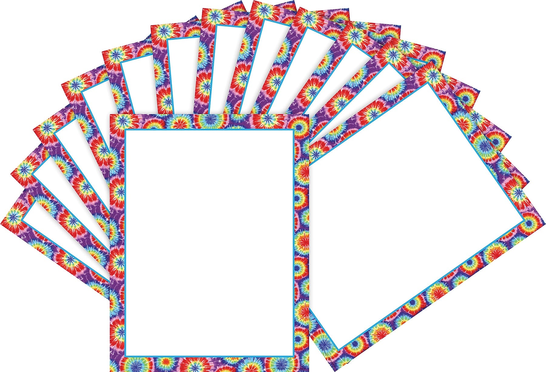 Barker Creek Tie-Dye Computer Paper, 8.5" x 11", 60 lbs., Multicolored, 100 Sheets/Pack (BC3607)