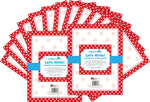 Barker Creek Dots Computer Paper, 8.5" x 11", 60 lbs., Red/White, 100 Sheets/Pack (BC3608)