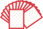 Barker Creek Dots Computer Paper, 8.5" x 11", 60 lbs., Red/White, 100 Sheets/Pack (BC3608)