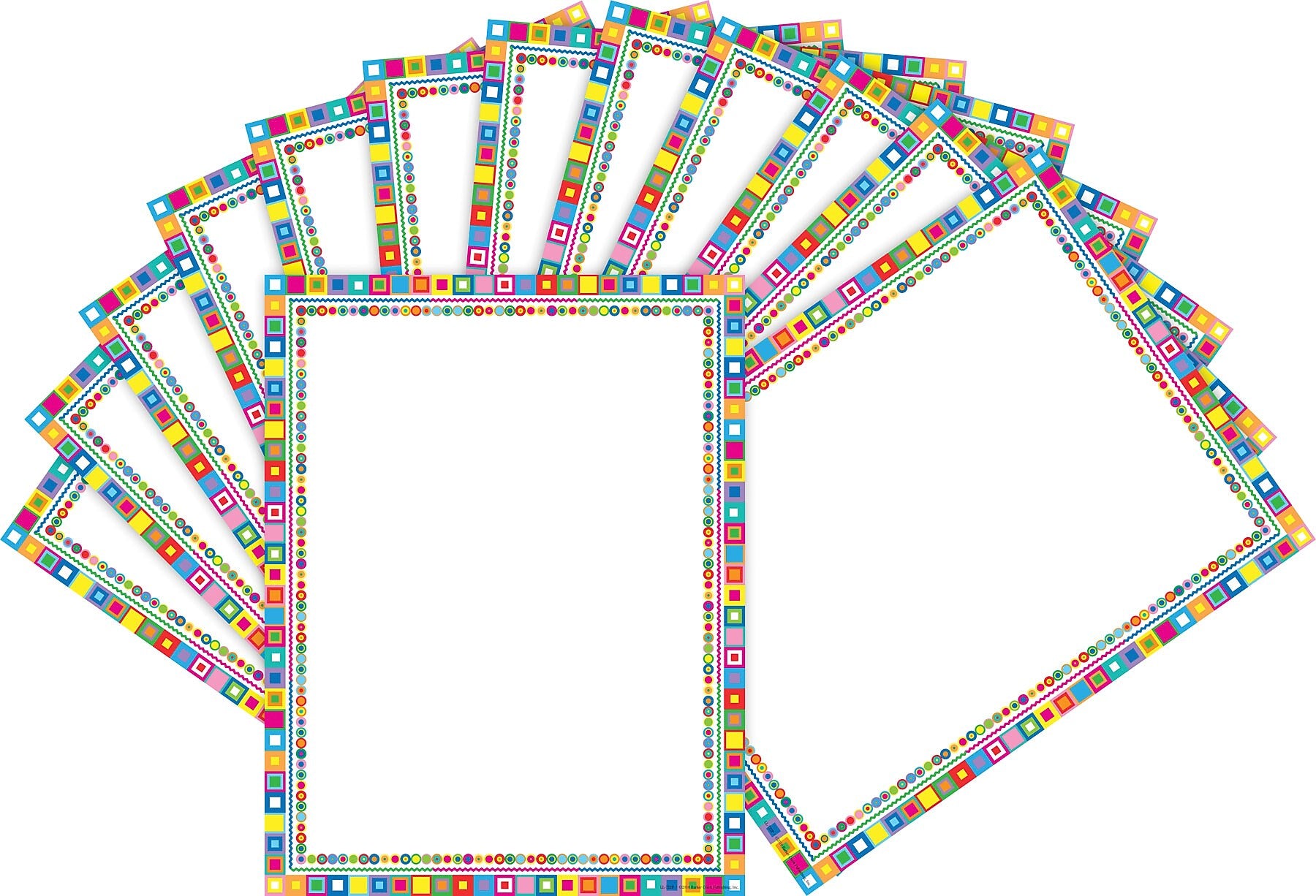 Barker Creek Retro Computer Paper, 8.5" x 11", 60 lbs., Multicolored, 100 Sheets/Pack (BC3612)
