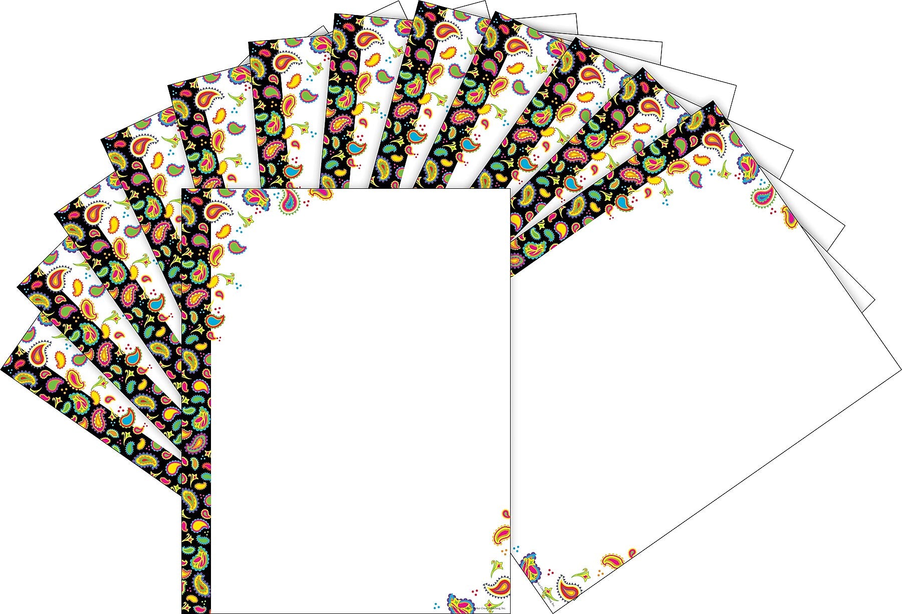 Barker Creek Neon Computer Paper, 8.5" x 11", 60 lbs., Multicolored, 100 Sheets/Pack (BC3616)