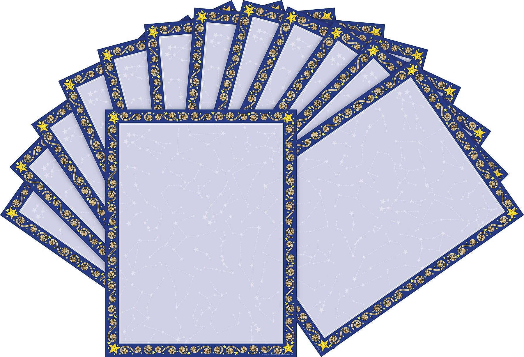 Barker Creek Reach For The Stars Computer Paper, 8.5" x 11", 60 lbs., Multicolored, 100 Sheets/Pack (BC3621)