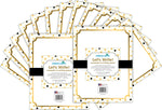 Barker Creek Gold Computer Paper, 8.5" x 11", 60 lbs., Multicolored, 100 Sheets/Pack (BC3624)