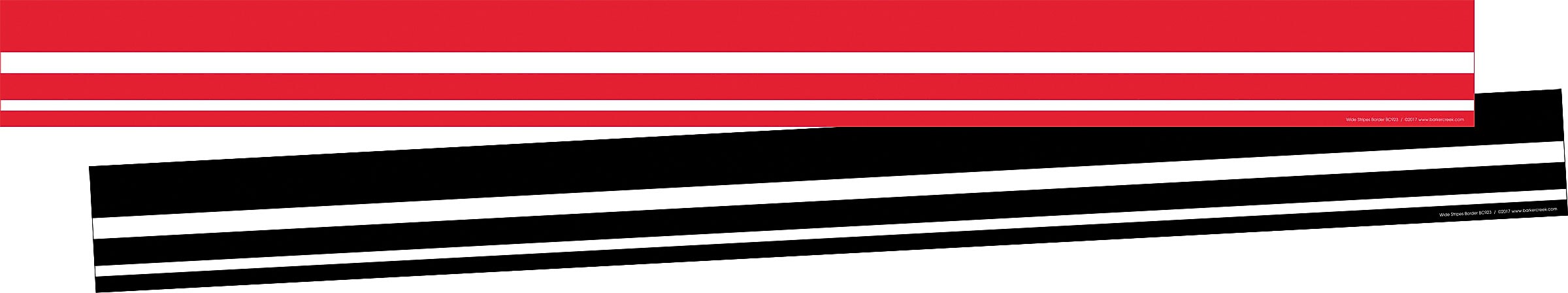 Barker Creek Double-Sided Border, 35" x 3", Wide Stripes, 24/Pack (BC3661)