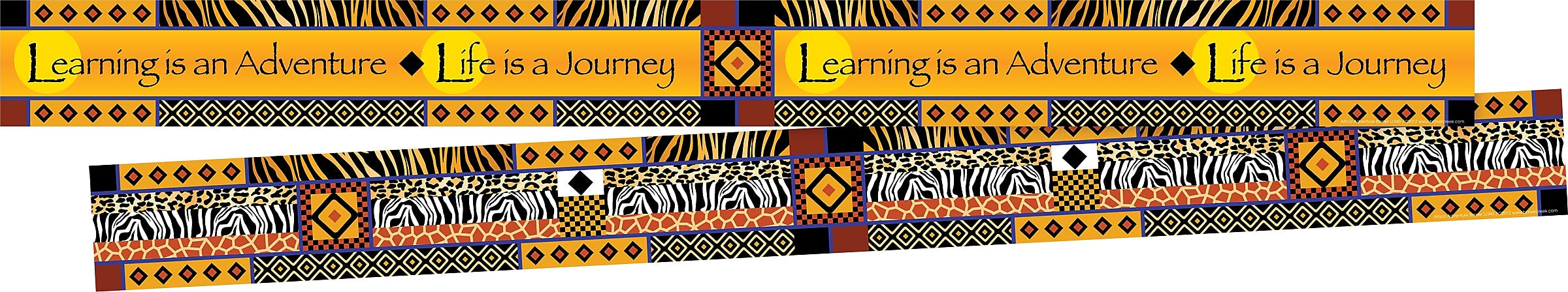 Barker Creek Double-Sided Border with Quote, 35" x 3", Africa, 24/Pack (BC3664)