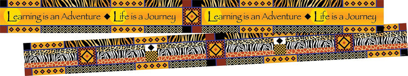 Barker Creek Double-Sided Border with Quote, 35" x 3", Africa, 24/Pack (BC3664)