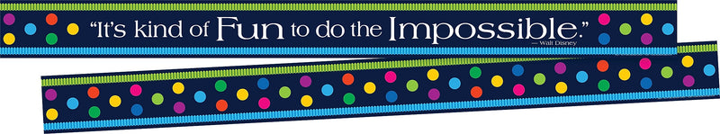 Barker Creek Double-Sided Border with Quote, 35" x 3", Italy Punti Felici, 24/Pack (BC3672)