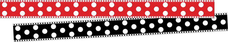Barker Creek Double-Sided Border, 35" x 3", Dots, 24/Pack (BC3685)