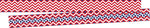 Barker Creek Double-Sided Border, 35" x 3", Red & Navy Chevron, 24/Pack (BC3693)