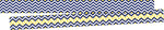 Barker Creek Double-Sided Border, 35" x 3", Navy & Yellow Chevron, 24/Pack (BC3694)