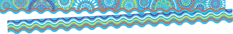 Barker Creek Double-Sided Scalloped Border, 36" x 2.25", Moroccan, 26/Pack (BC3703)