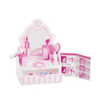 Melissa & Doug Wooden Beauty Salon Play Set with Vanity and Accessories (3026)