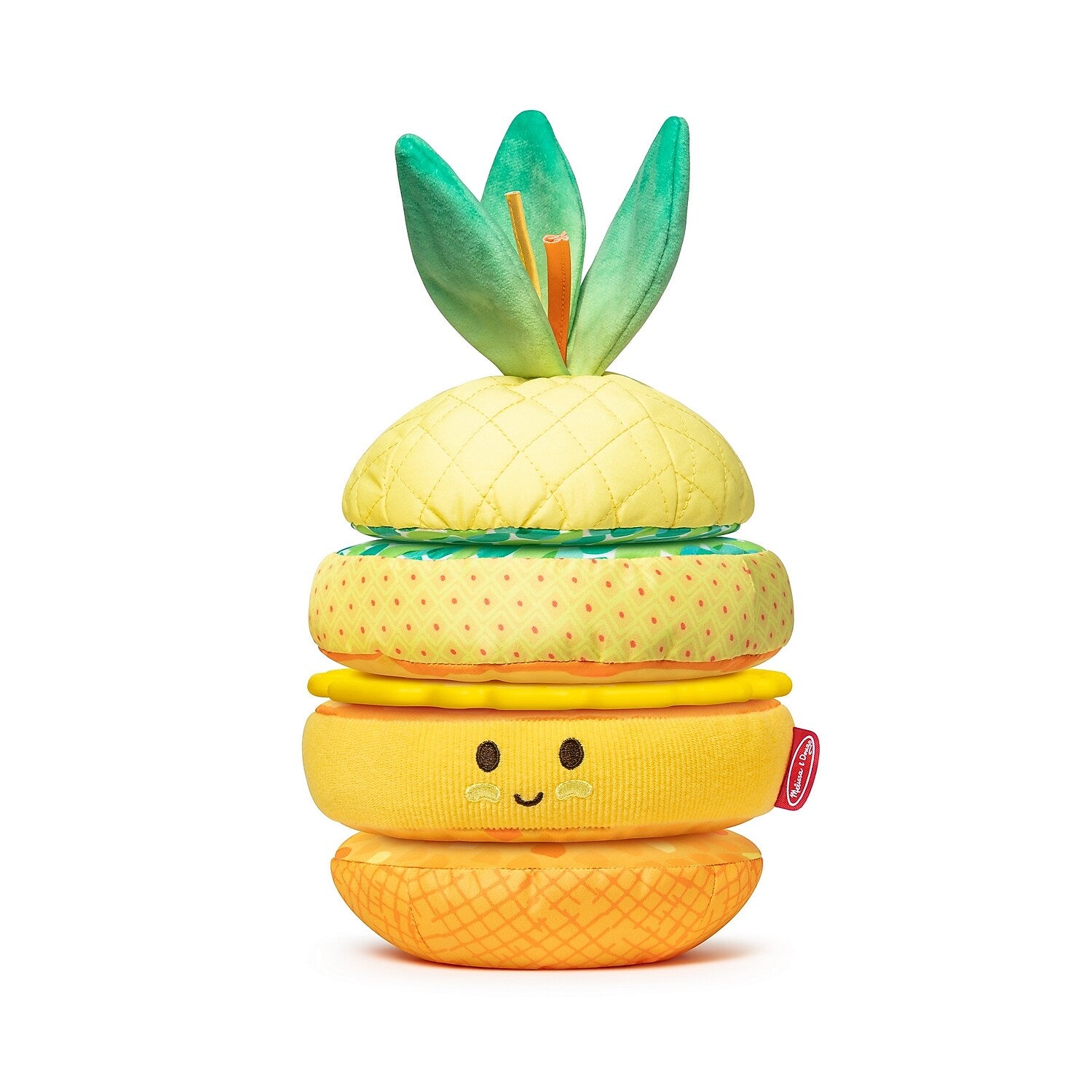 Melissa & Doug Multi-Sensory Pineapple Soft Stacker Infant Toy (30743)