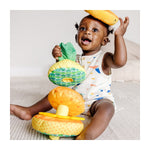 Melissa & Doug Multi-Sensory Pineapple Soft Stacker Infant Toy (30743)