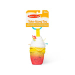 Melissa & Doug Multi-Sensory Bubble Tea Take-Along Clip-On Infant Toy (30744)