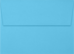 JAM Paper A6 Square Flap Envelopes, Peel & Press, 60lb, 4 3/4 x 6 1/2, Bright Blue, 50 Pack (4875-13-50)