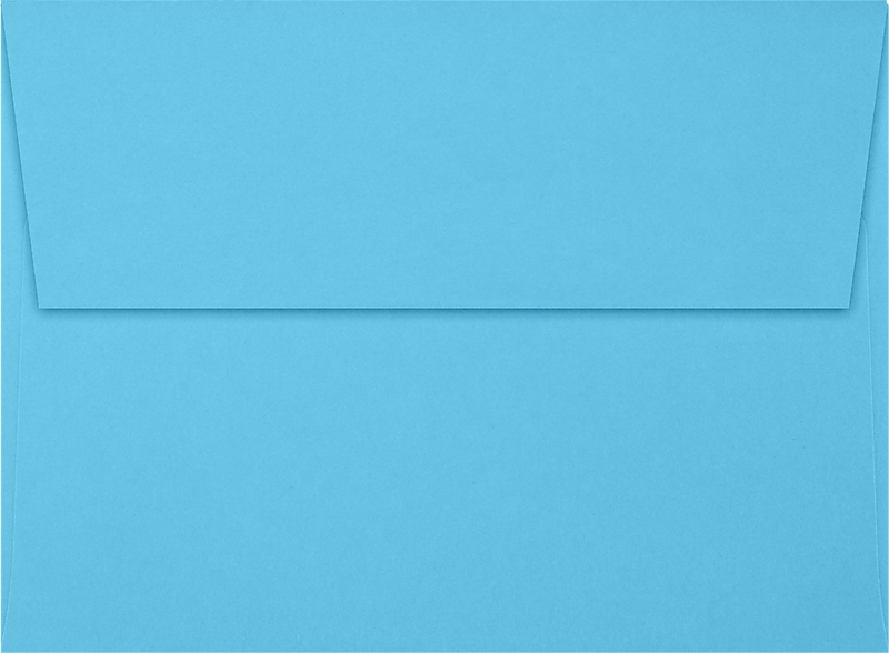 JAM Paper A6 Square Flap Envelopes, Peel & Press, 60lb, 4 3/4 x 6 1/2, Bright Blue, 50 Pack (4875-13-50)