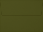 JAM Paper A6 Square Flap Envelopes, Peel & Press, 70lb, 4 3/4 x 6 1/2, Olive Green, 50 Pack (4875-81-50)