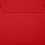 JAM Paper 6 x 6 Square Envelopes, Peel & Press, Ruby Red, 50/Pack (8525-18-50)