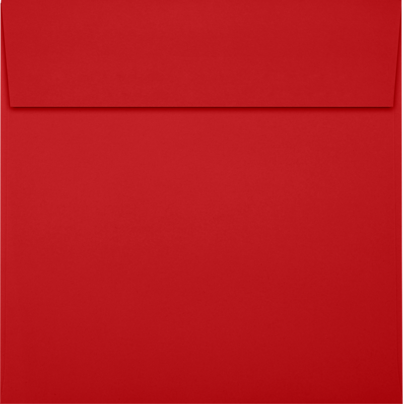 JAM Paper 6 x 6 Square Envelopes, Peel & Press, Ruby Red, 50/Pack (8525-18-50)