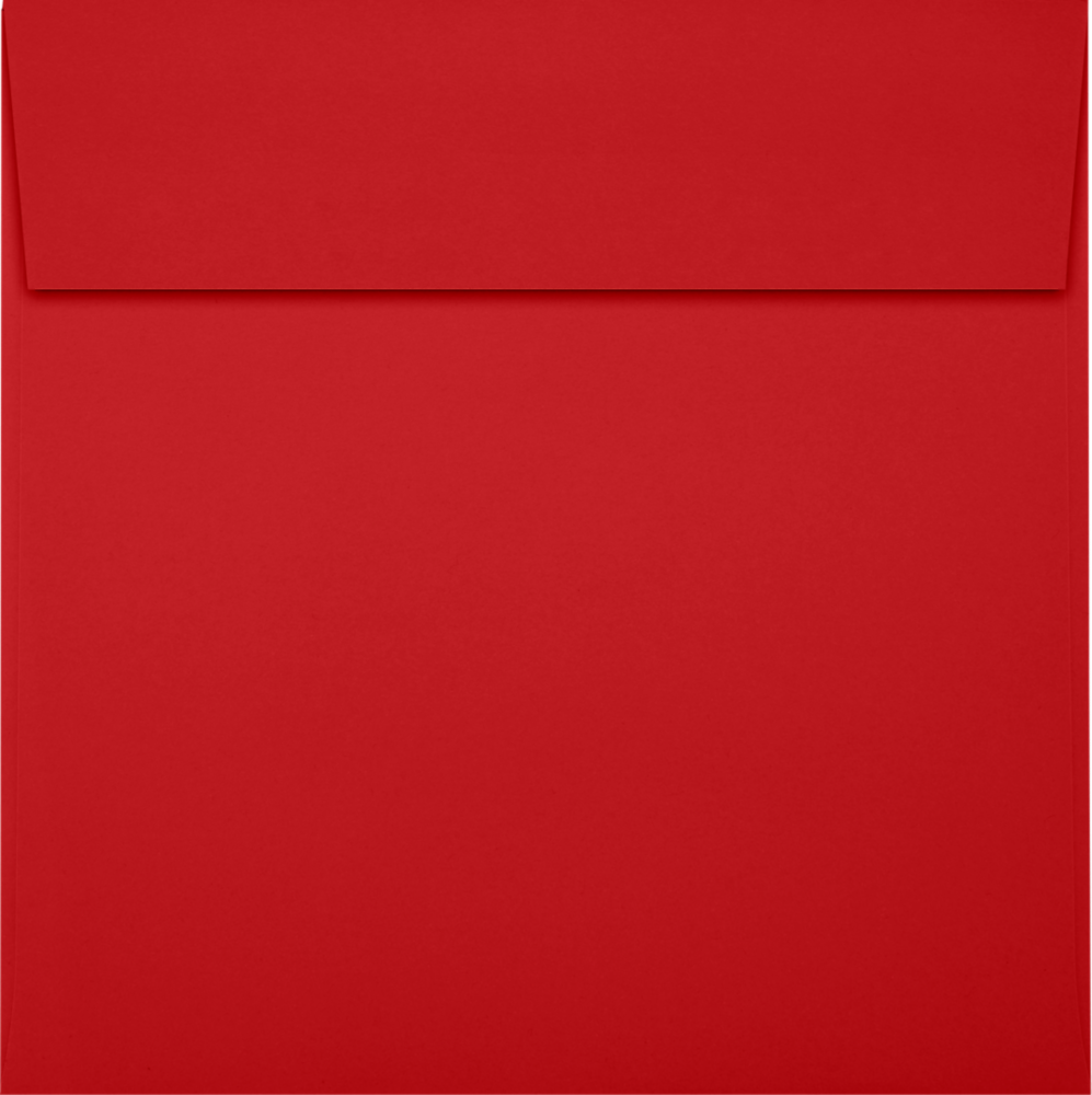 JAM Paper 6 x 6 Square Envelopes, Peel & Press, Ruby Red, 50/Pack (8525-18-50)