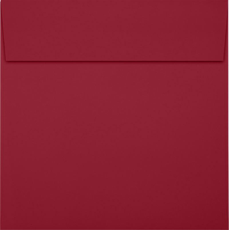 JAM Paper Square Envelopes, Peel & Press, Garnet, 6 x 6, 250 Pack (8525-101-250)