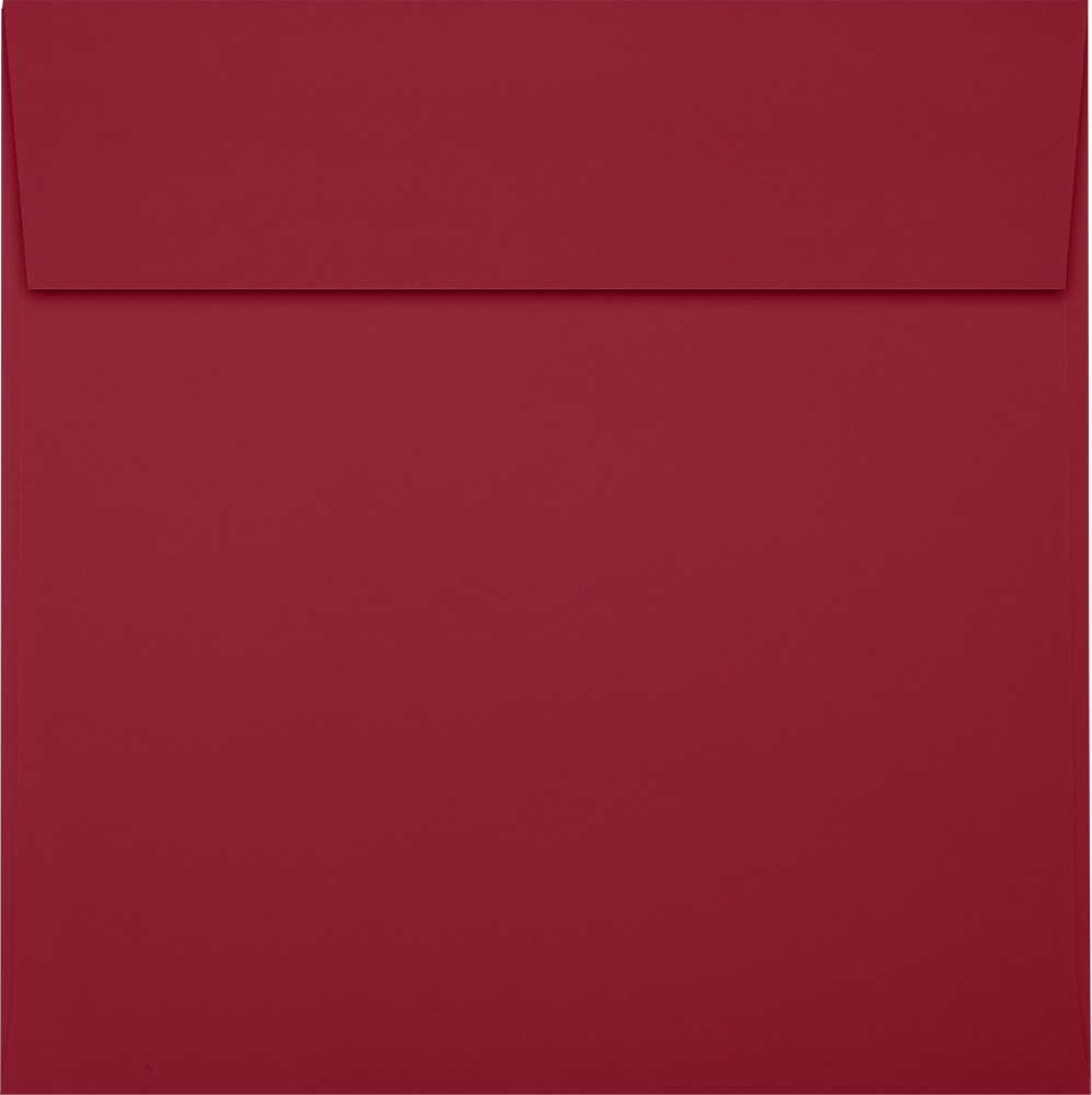 JAM Paper Square Envelopes, Peel & Press, Garnet, 6 x 6, 250 Pack (8525-101-250)