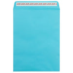 JAM Paper 9 x 12 Open-End Envelopes ,Pool , 50 Pack, Blue (LUX-4894-102-50)