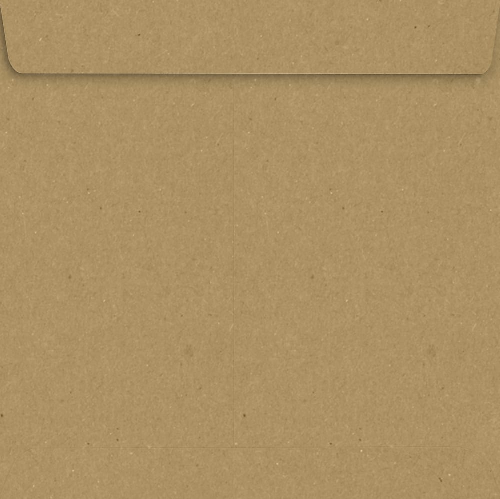 JAM Paper 7 1/2 x 7 1/2 Square Envelopes ,Grocery Bag, 50 Pack, Brown (8555-GB-50)