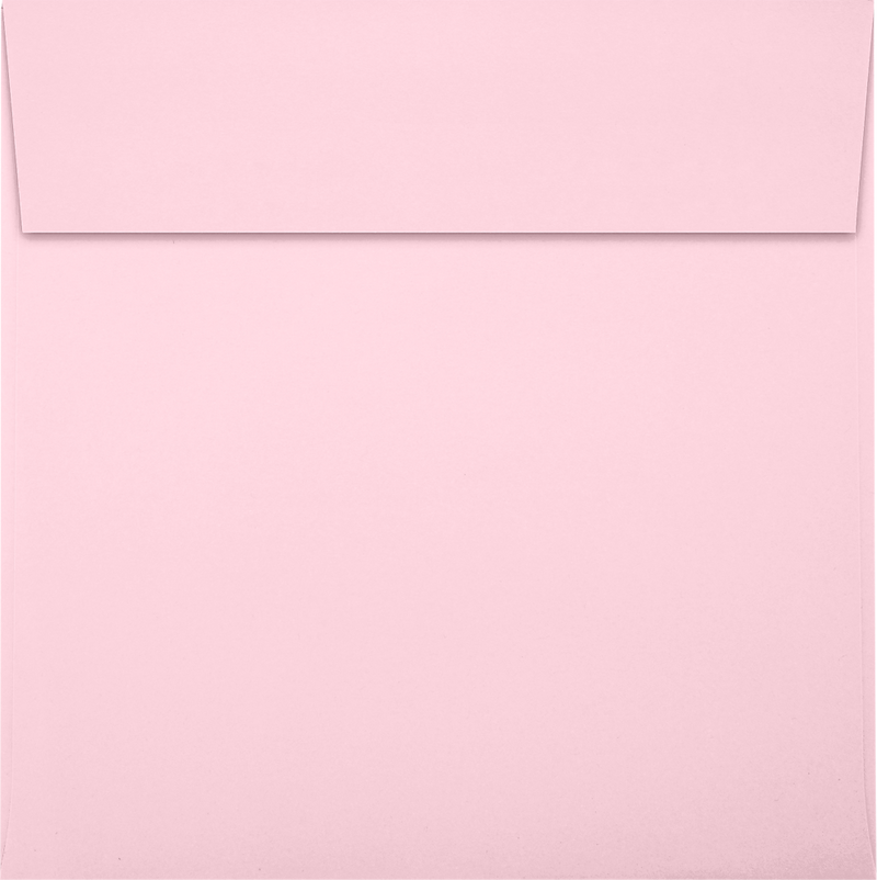JAM Paper Square Envelopes, Peel & Press, Candy Pink, 6 1/4 x 6 1/4, 50 Pack (8530-23-50)