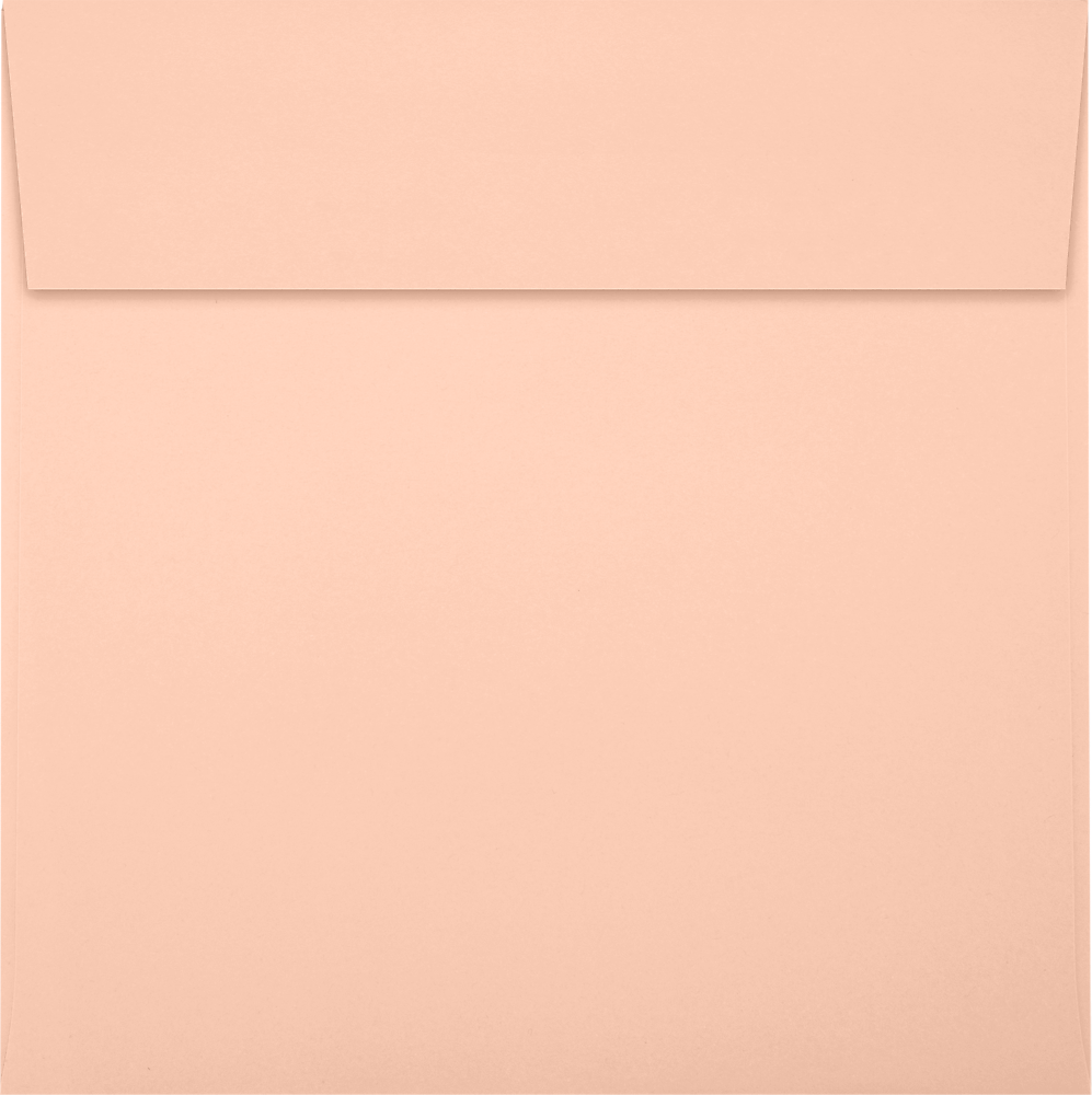 JAM Paper Square Envelopes, Peel & Press, Blush Pink, 6 1/4 x 6 1/4, 250 Pack, (8530-114-250)
