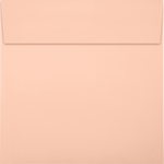 JAM Paper Square Envelopes, Peel & Press, 60lb Blush Pink, 6 1/4 x 6 1/4, 50 Pack, (8530-114-50)
