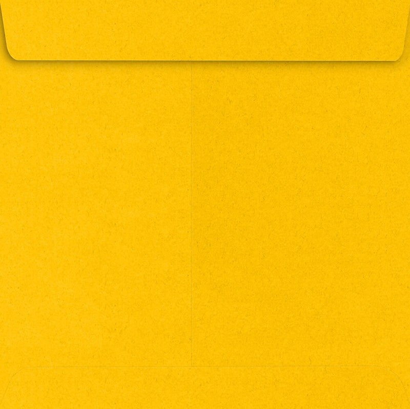 JAM Paper 7 1/2 x 7 1/2 Square Envelopes ,Sunflower, 50 Pack, Yellow (EX8555-12-50)