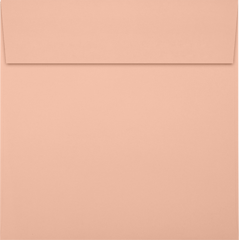 JAM Paper Square Envelopes, Peel & Press, Blush, 6 x 6, 250 Pack (8525-114-250)