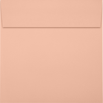 JAM Paper Square Envelopes, Peel & Press, Blush, 6 x 6, 50 Pack (8525-114-50)
