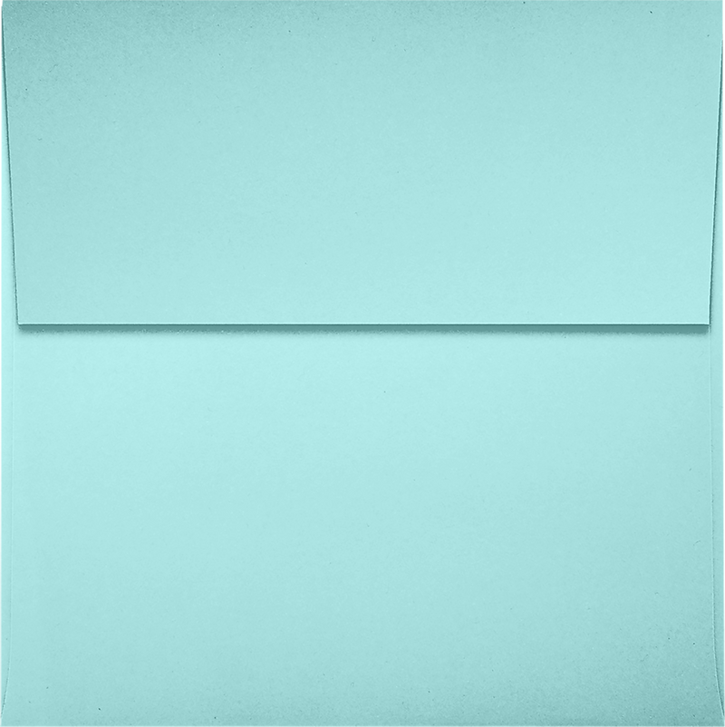 JAM Paper Square Envelopes, Peel & Press, Seafoam, 3 1/4 x 3 1/4, 250 Pack (8503-113-250)