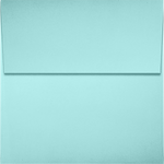 JAM Paper Square Envelopes, Peel & Press, Seafoam, 3 1/4 x 3 1/4, 500 Pack (8503-113-500)