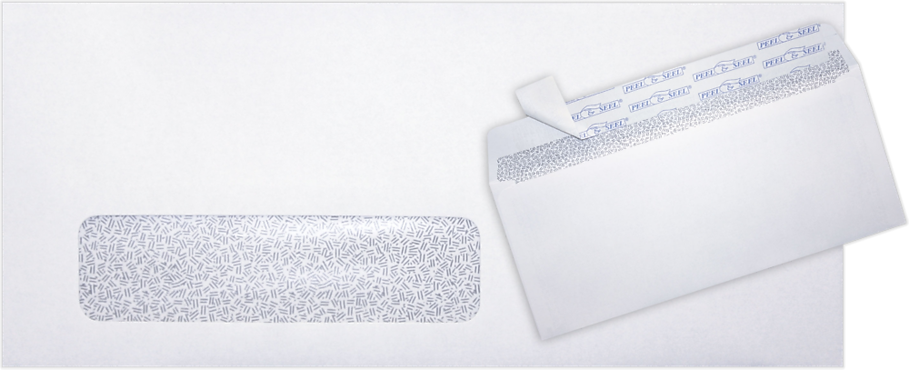 JAM Paper Self Seal Security Tinted #10 Business Envelopes, 4 1/8" x 9 1/2", White, 500/Pack (61597-500)