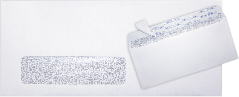 JAM Paper Self Seal Security Tinted #10 Business Envelopes, 4 1/8" x 9 1/2", White, 500/Pack (61597-500)