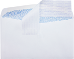 JAM Paper Self Seal Security Tinted #6 3/4 Business Envelopes, 3 5/8" x 6 1/2", White, 50/Pack (72634-50)